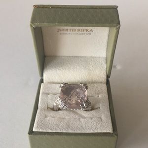 Judith Ripka Rose Quartz Ring